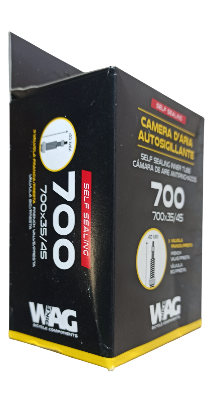 Wag Camera d'aria Autosigillante 700x35/45 Valvola Presta 40mm smontablie
